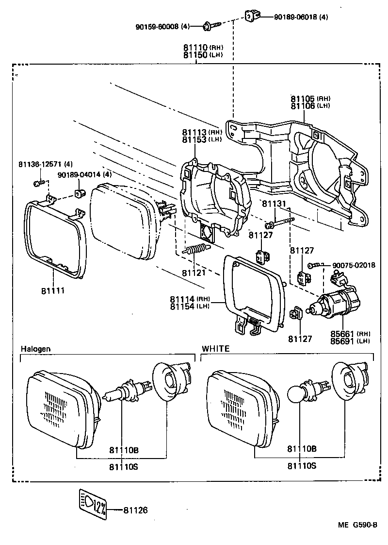  LITEACE VAN WAGON |  HEADLAMP