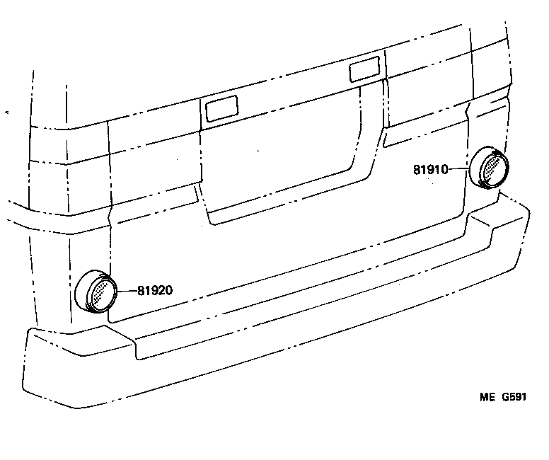  LITEACE VAN WAGON |  REFLEX REFLECTOR