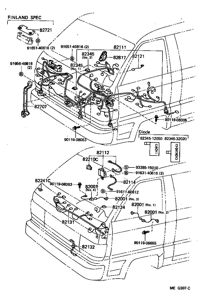  LITEACE VAN WAGON |  WIRING CLAMP