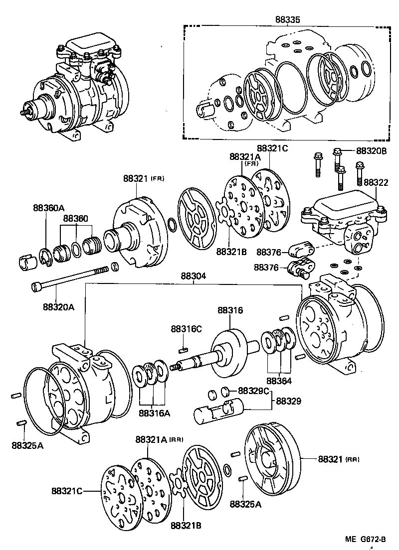  MR2 |  HEATING AIR CONDITIONING COMPRESSOR