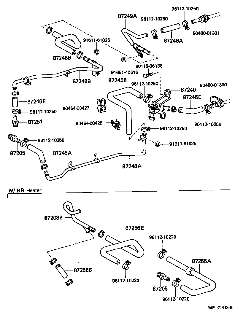  LAND CRUISER 70 |  HEATING AIR CONDITIONING WATER PIPING