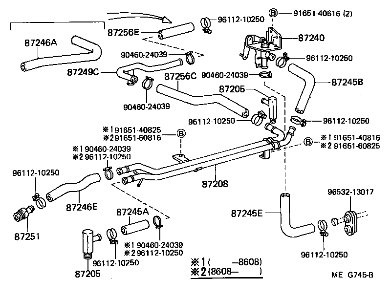  LAND CRUISER 60 |  HEATING AIR CONDITIONING WATER PIPING