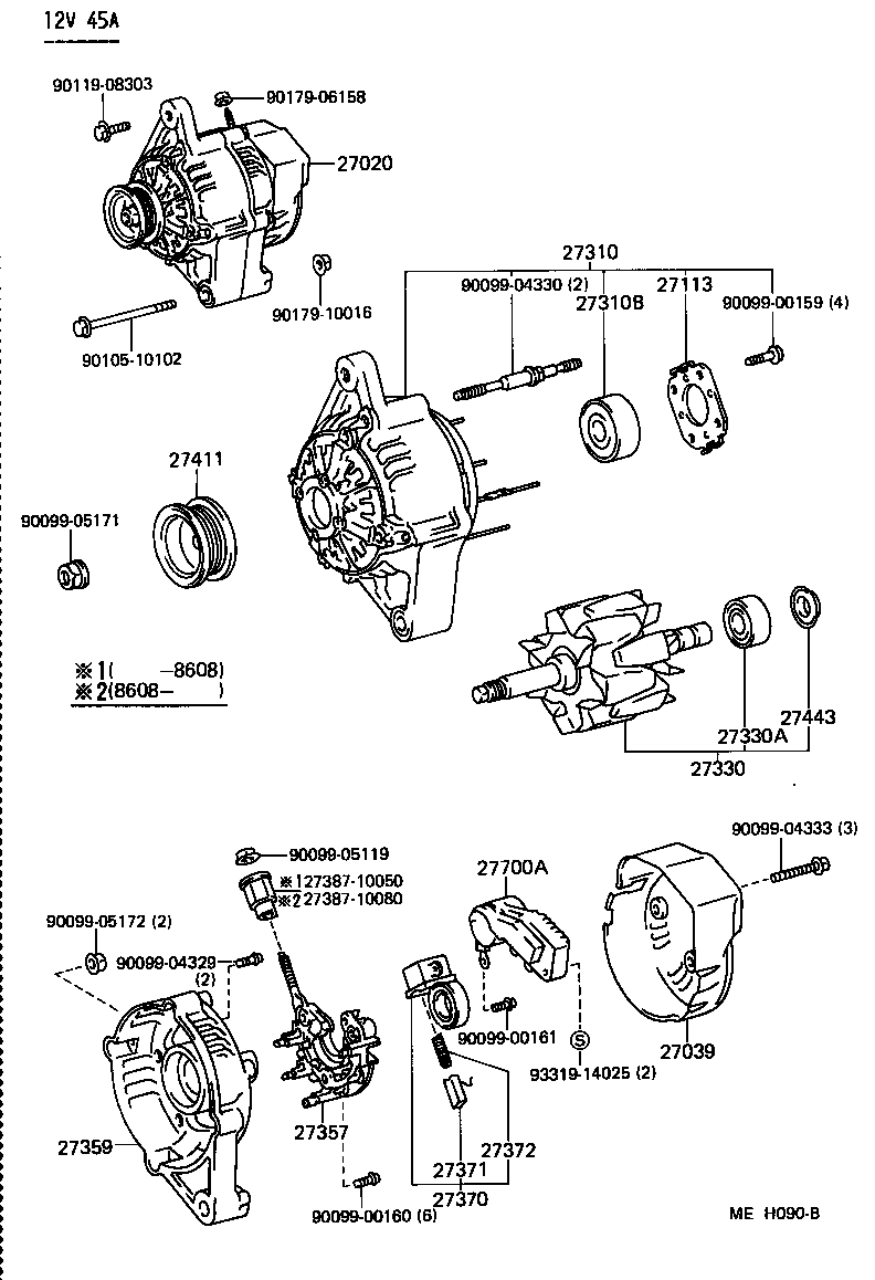  STARLET |  ALTERNATOR