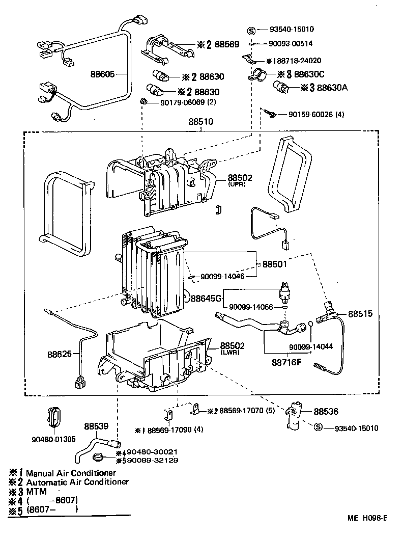  MR2 |  HEATING AIR CONDITIONING COOLER UNIT