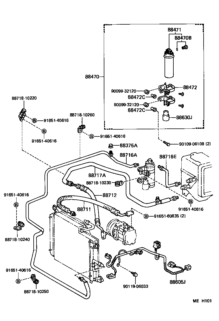  STARLET |  HEATING AIR CONDITIONING COOLER PIPING