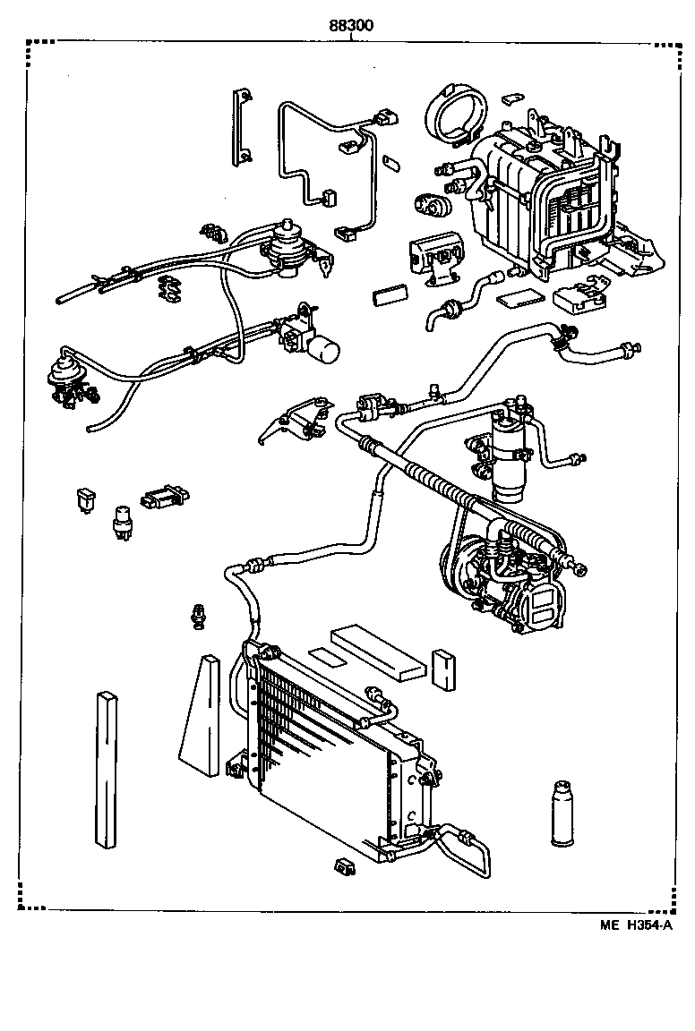  TERCEL |  HEATING AIR CONDITIONING SET