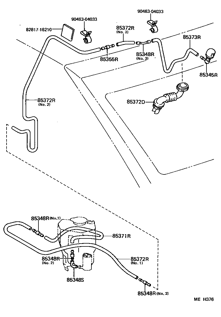  TERCEL |  REAR WASHER