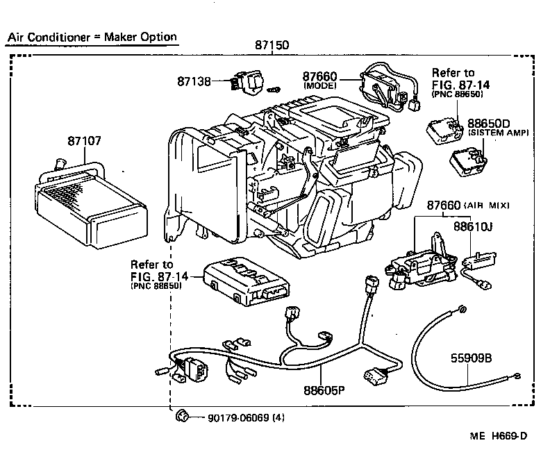  MR2 |  HEATING AIR CONDITIONING HEATER UNIT BLOWER