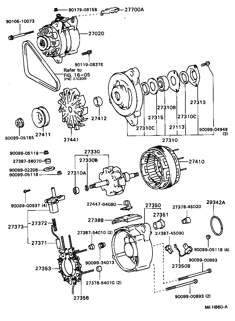  CAMRY |  ALTERNATOR