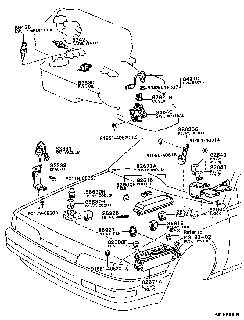  CAMRY |  SWITCH RELAY COMPUTER