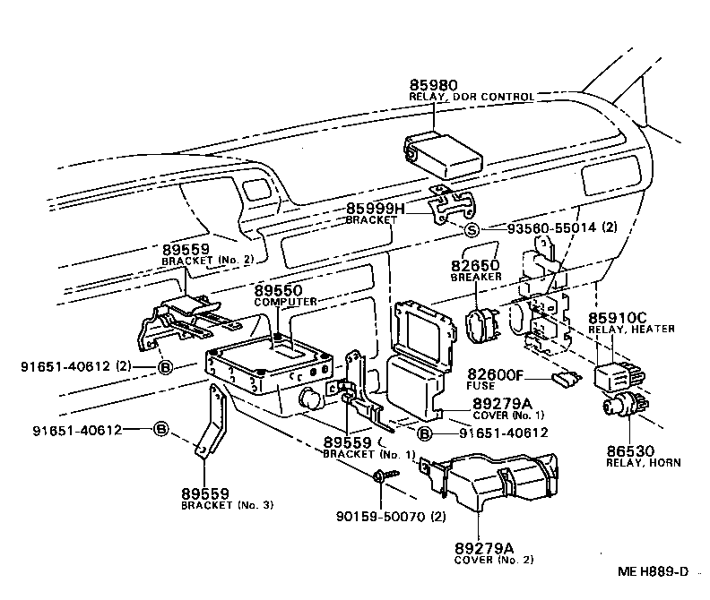  CAMRY |  SWITCH RELAY COMPUTER