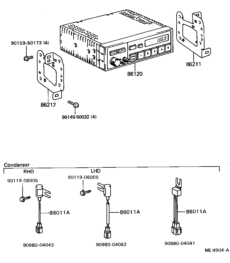  CAMRY |  RADIO RECEIVER AMPLIFIER CONDENSER