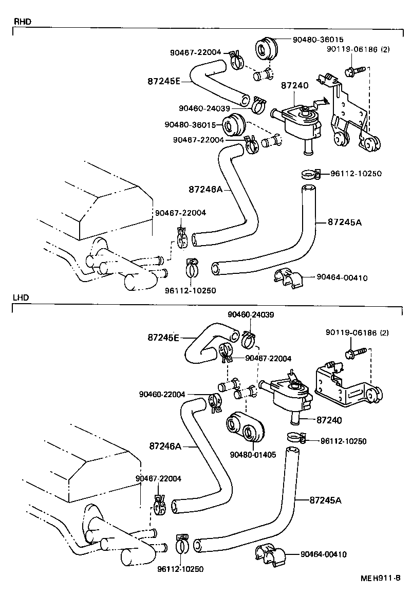  CAMRY |  HEATING AIR CONDITIONING WATER PIPING