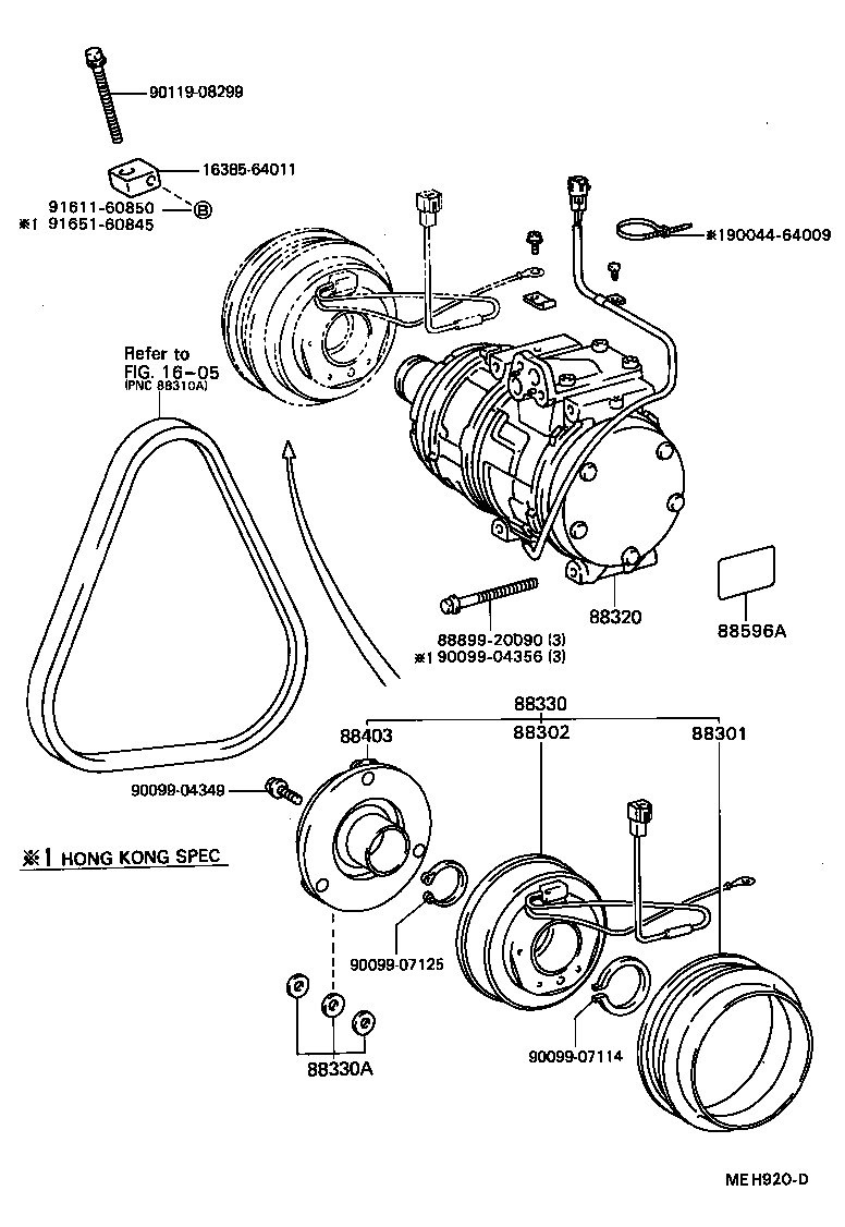  CAMRY |  HEATING AIR CONDITIONING COMPRESSOR