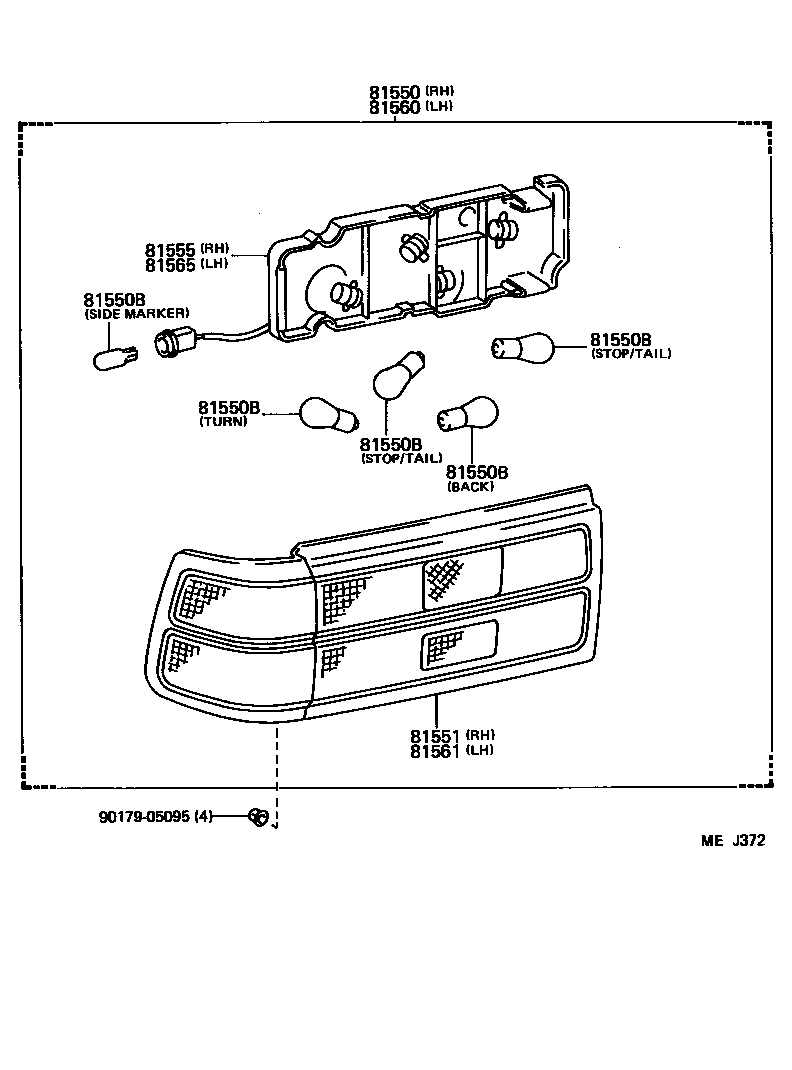  CELICA |  REAR COMBINATION LAMP