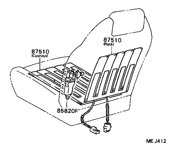  CELICA |  SEAT MOTOR SEAT HEATER
