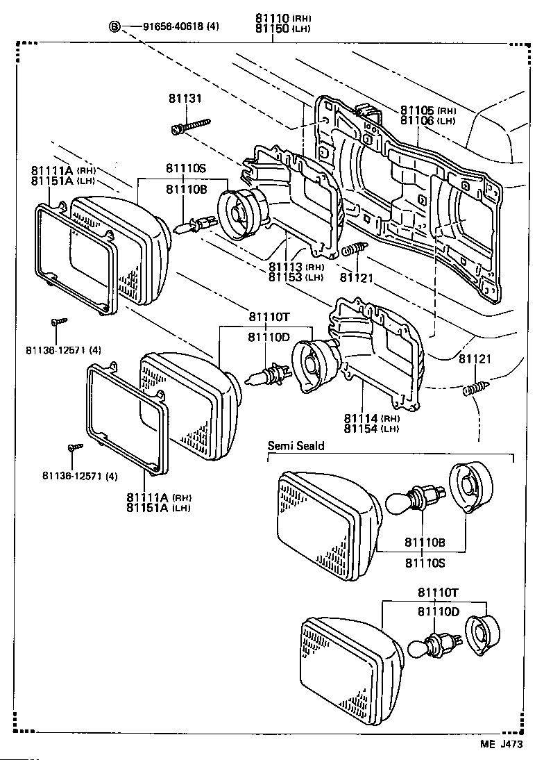  LAND CRUISER 60 62 |  HEADLAMP