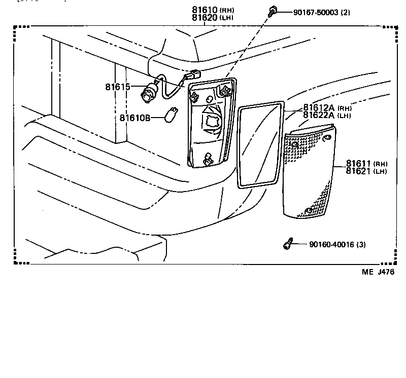  LAND CRUISER 60 62 |  FRONT CLEARANCE LAMP