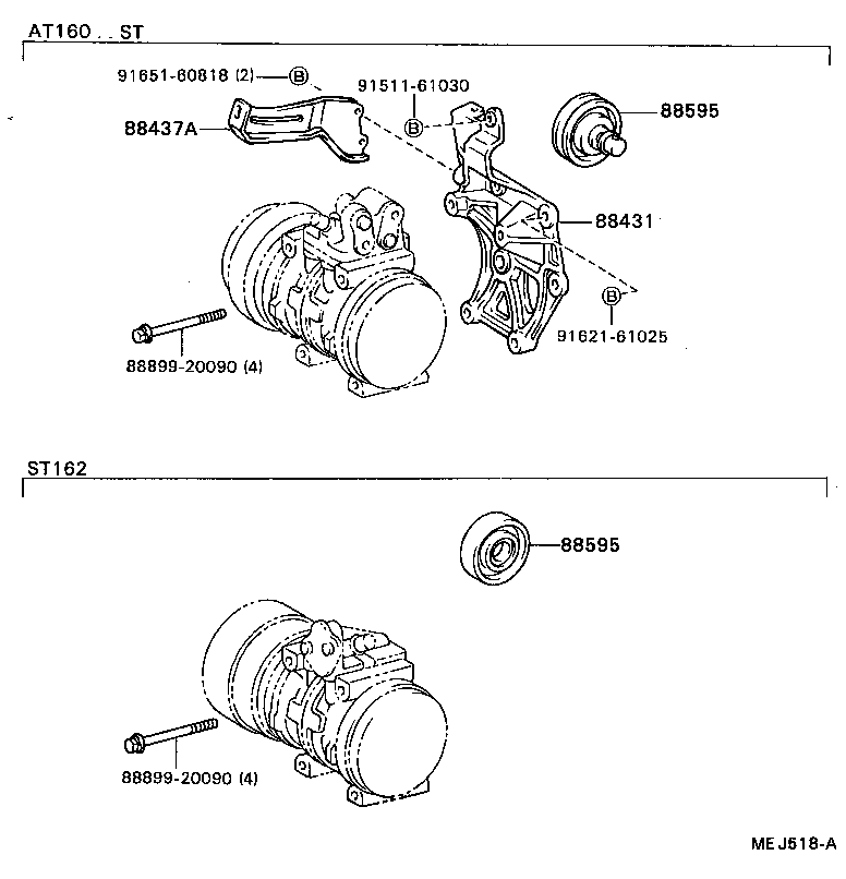  CELICA |  HEATING AIR CONDITIONING COMPRESSOR