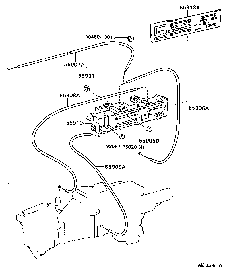  CELICA |  HEATING AIR CONDITIONING CONTROL AIR DUCT