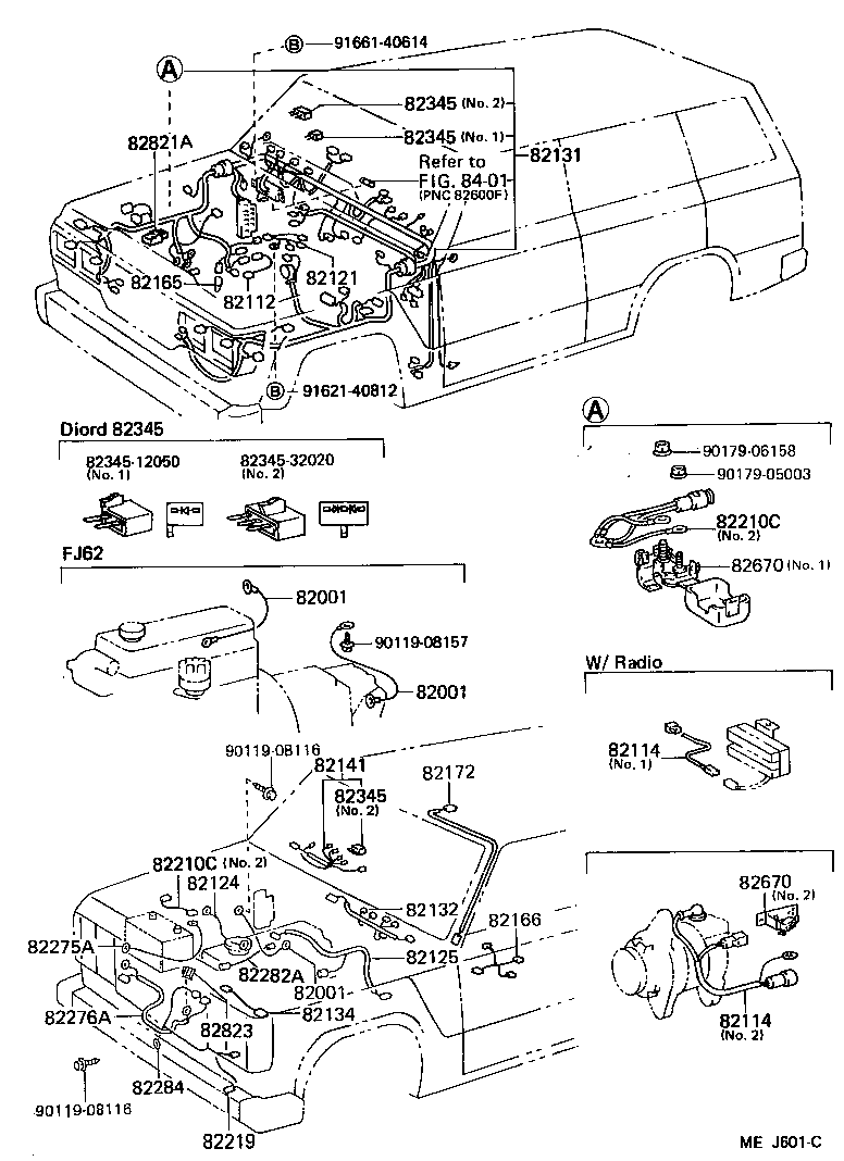  LAND CRUISER 60 62 |  WIRING CLAMP