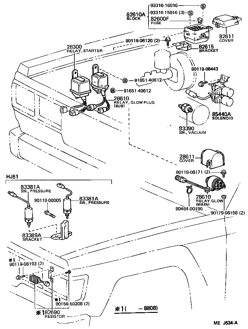  LAND CRUISER 60 62 |  SWITCH RELAY COMPUTER