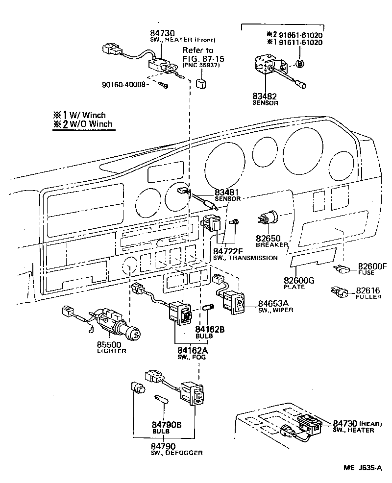  LAND CRUISER 60 62 |  SWITCH RELAY COMPUTER