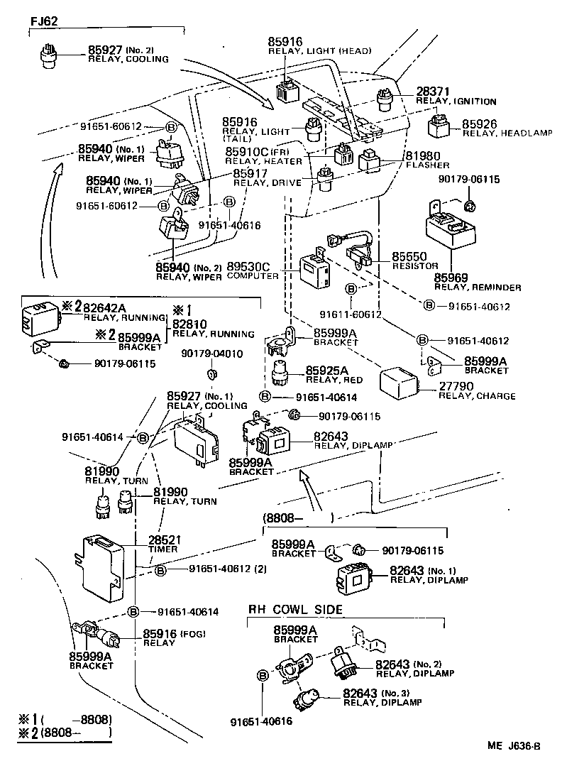  LAND CRUISER 60 62 |  SWITCH RELAY COMPUTER