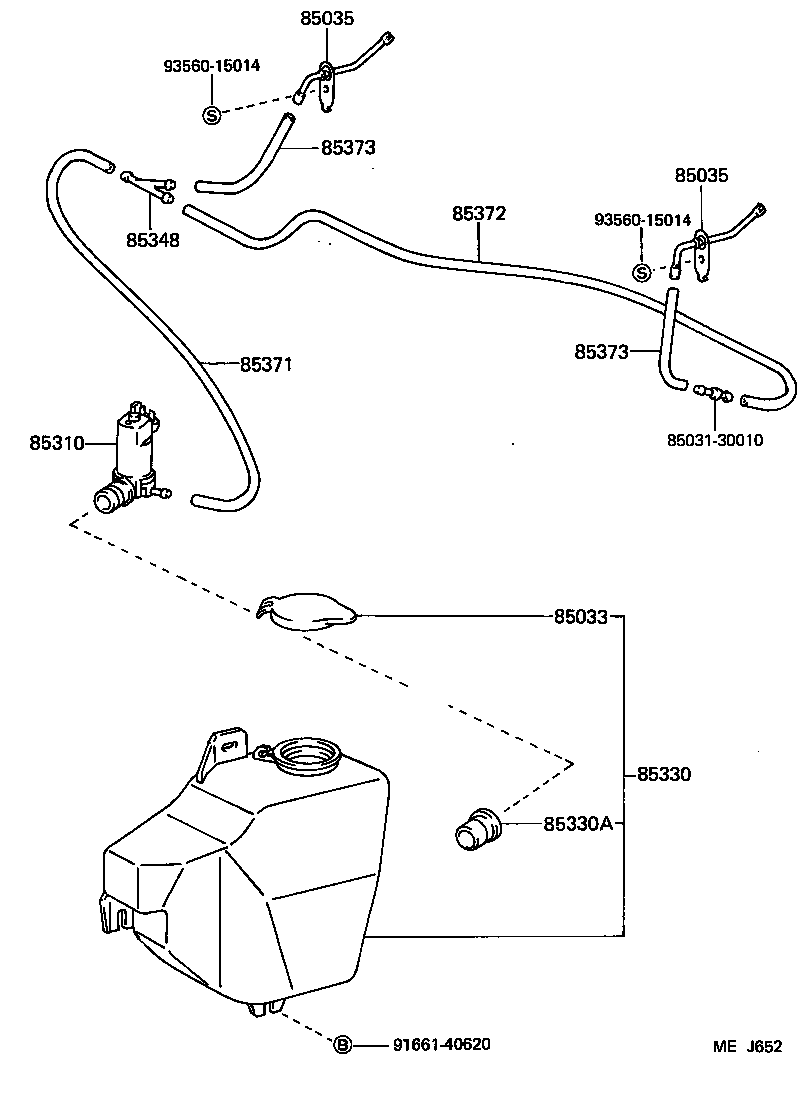  LAND CRUISER 60 62 |  WINDSHIELD WASHER