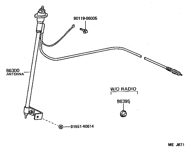  LAND CRUISER 60 62 |  ANTENNA