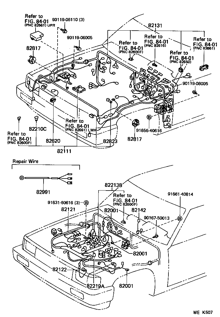  4 RUNNER TRUCK |  WIRING CLAMP