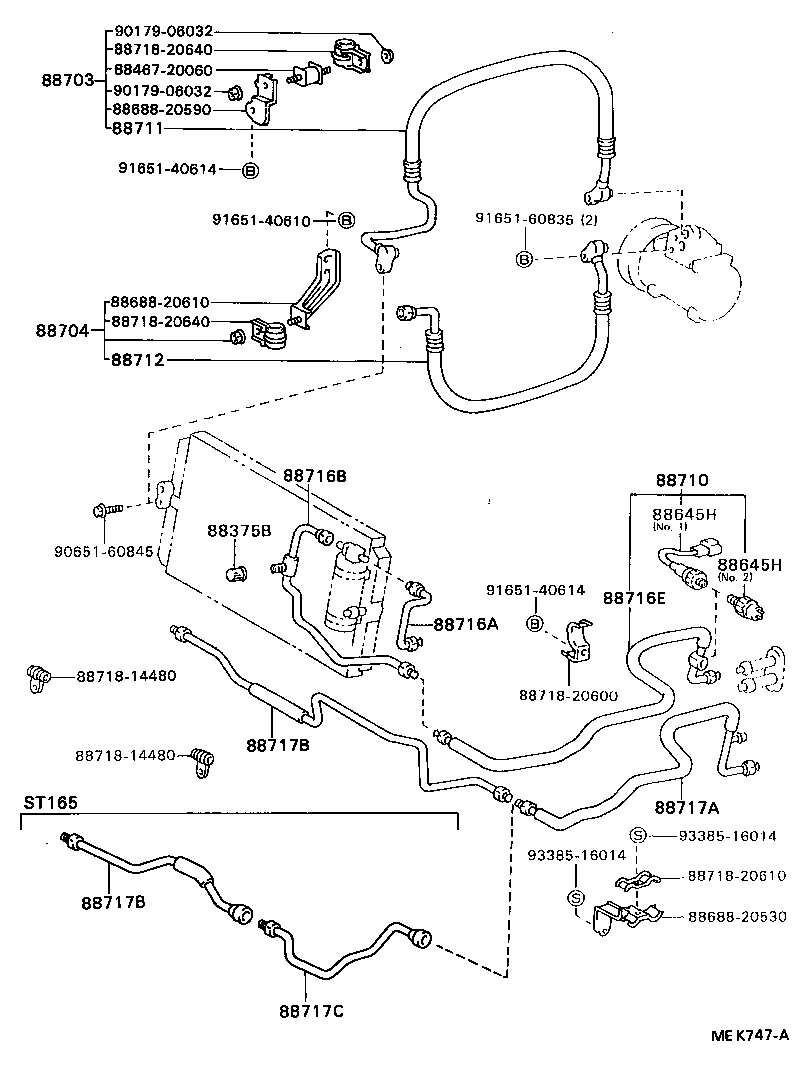  CELICA |  HEATING AIR CONDITIONING COOLER PIPING