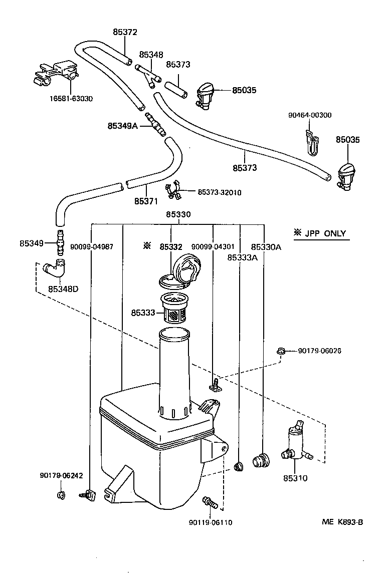  CAMRY JPP |  WINDSHIELD WASHER