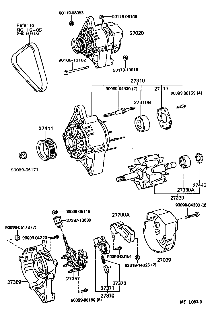  TERCEL |  ALTERNATOR