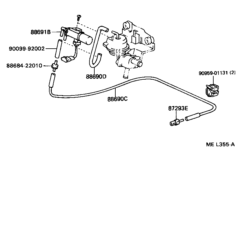  SUPRA |  HEATING AIR CONDITIONING VACUUM PIPING