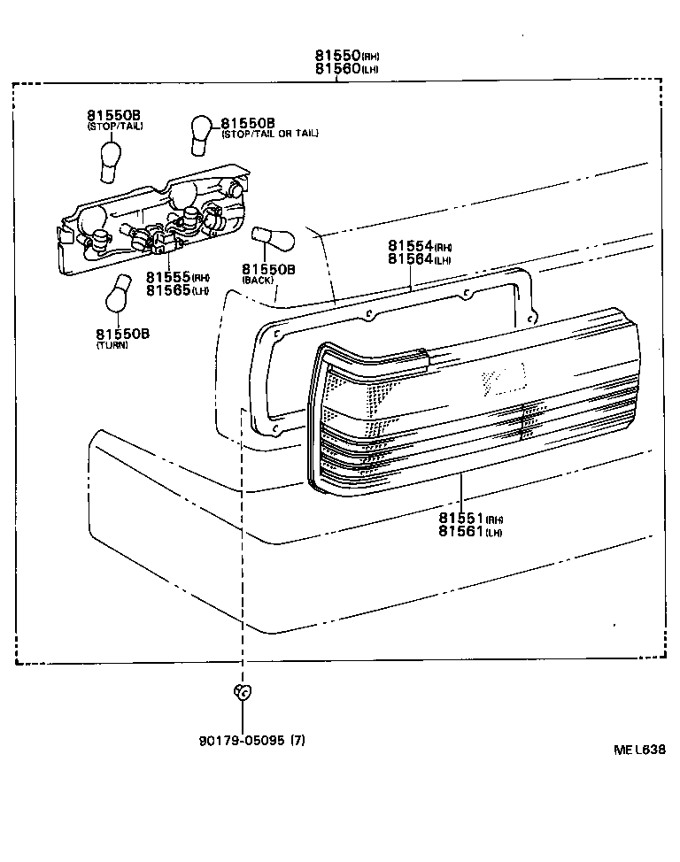  CRESSIDA WAGON |  REAR COMBINATION LAMP