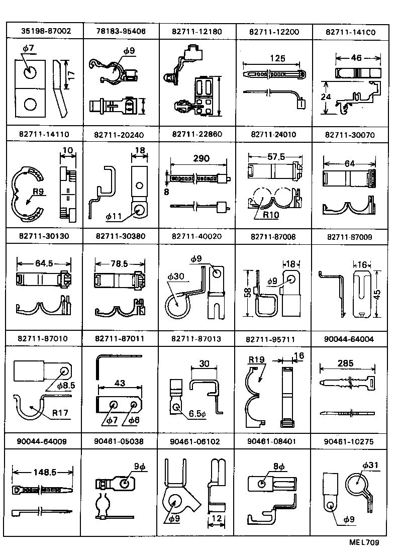  MODEL F |  WIRING CLAMP