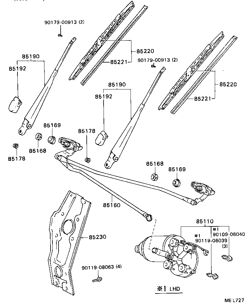  MODEL F |  WINDSHIELD WIPER