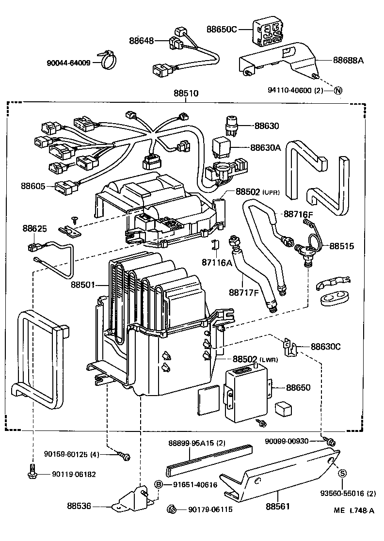  VAN |  HEATING AIR CONDITIONING COOLER UNIT