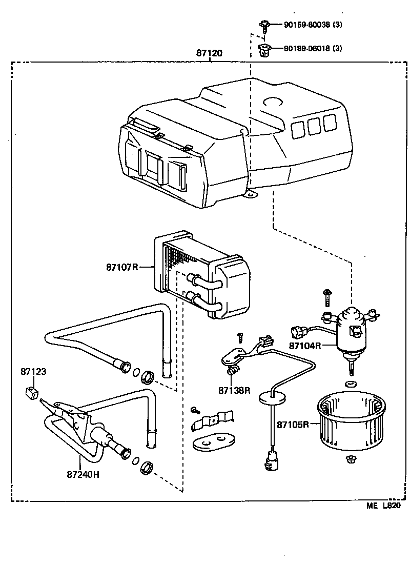  LITEACE VAN WAGON |  HEATING AIR CONDITIONING HEATER UNIT BLOWER