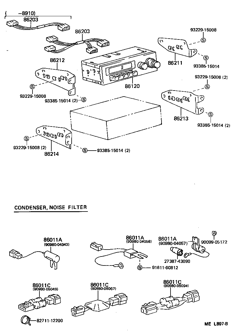  LITEACE VAN WAGON |  RADIO RECEIVER AMPLIFIER CONDENSER
