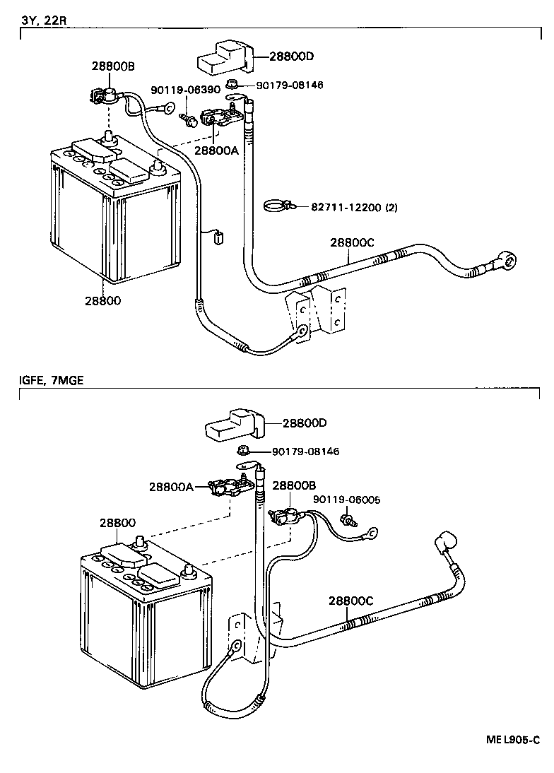  CRESSIDA WAGON |  BATTERY BATTERY CABLE