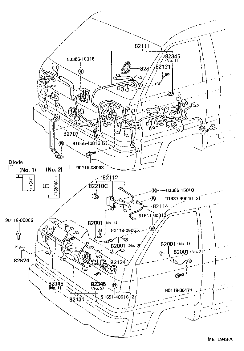  LITEACE VAN WAGON |  WIRING CLAMP