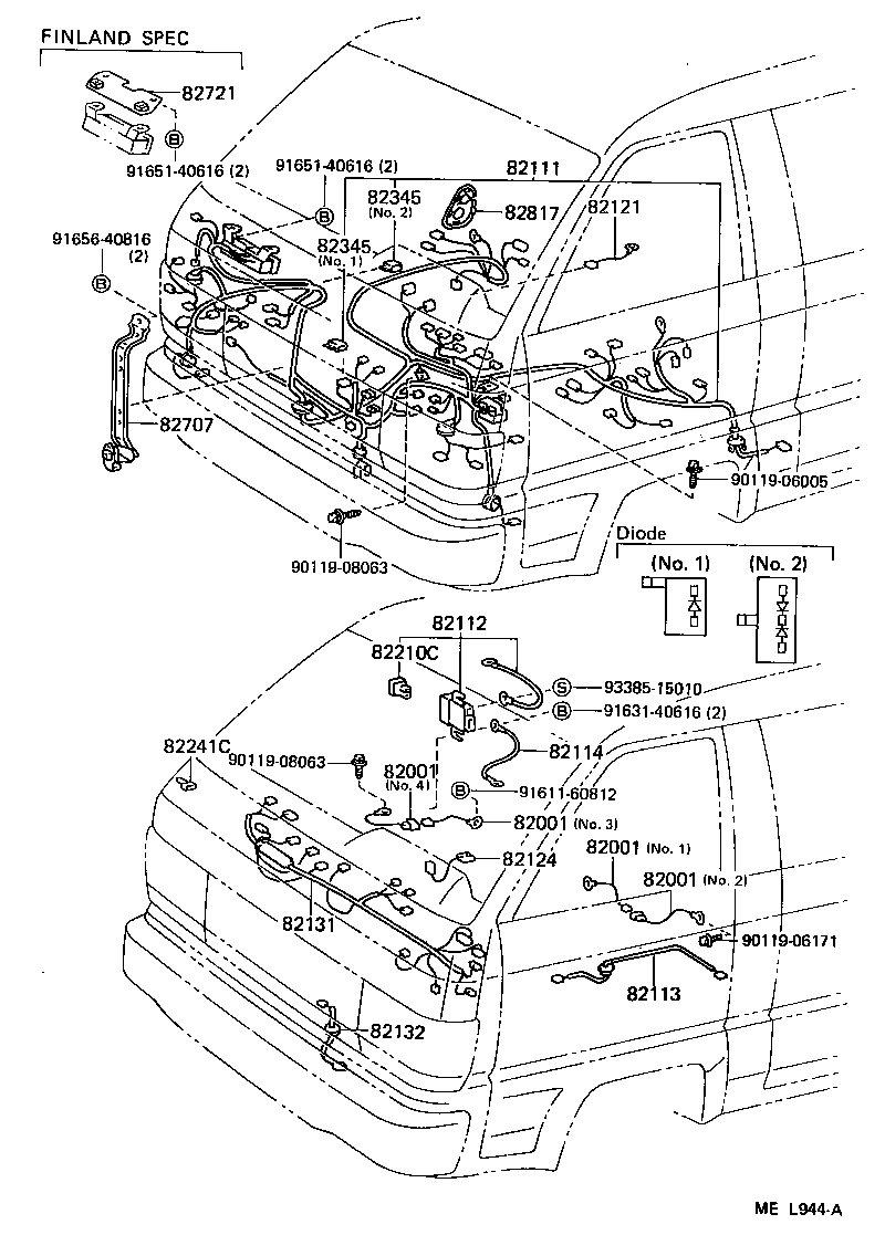  LITEACE VAN WAGON |  WIRING CLAMP
