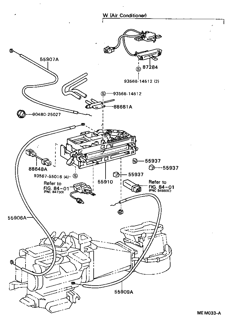  CRESSIDA WAGON |  HEATING AIR CONDITIONING CONTROL AIR DUCT