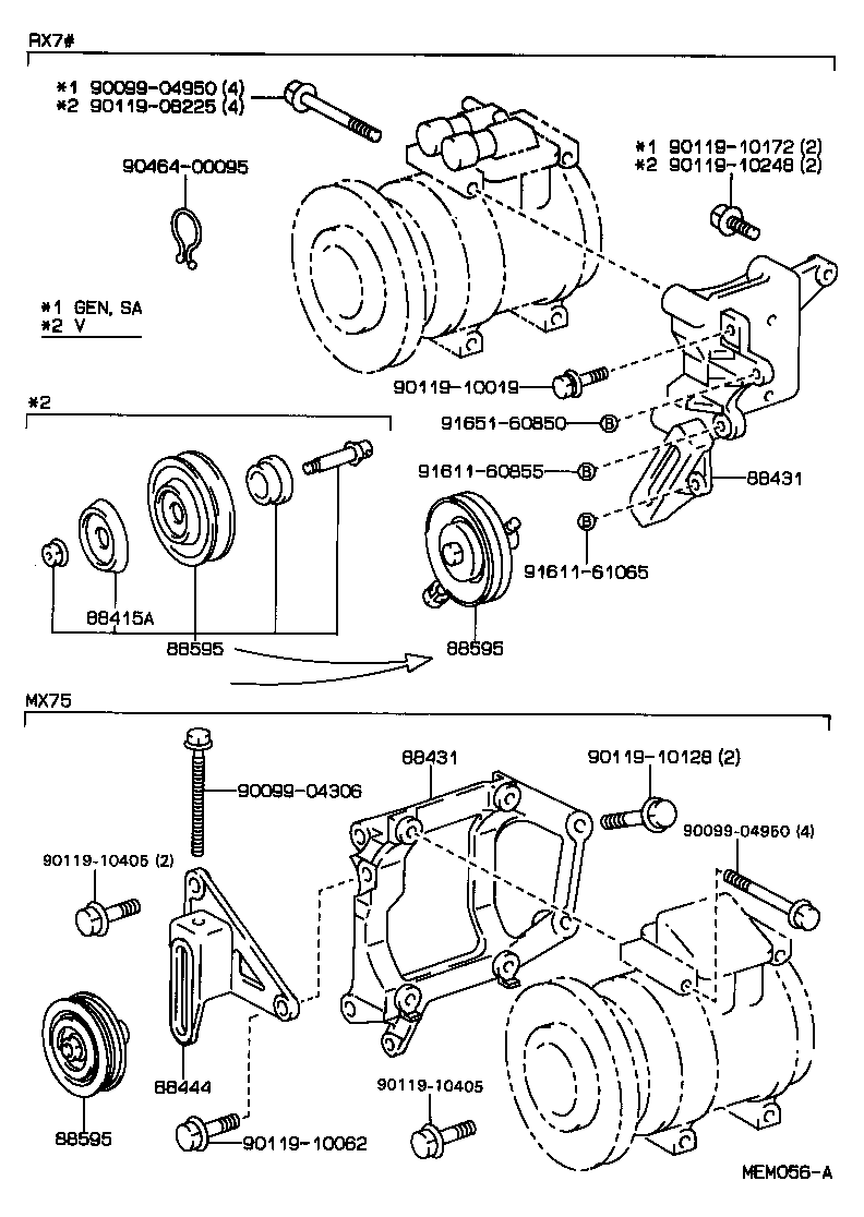  CRESSIDA WAGON |  HEATING AIR CONDITIONING COMPRESSOR