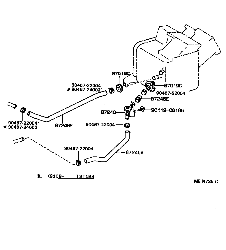  CELICA |  HEATING AIR CONDITIONING WATER PIPING