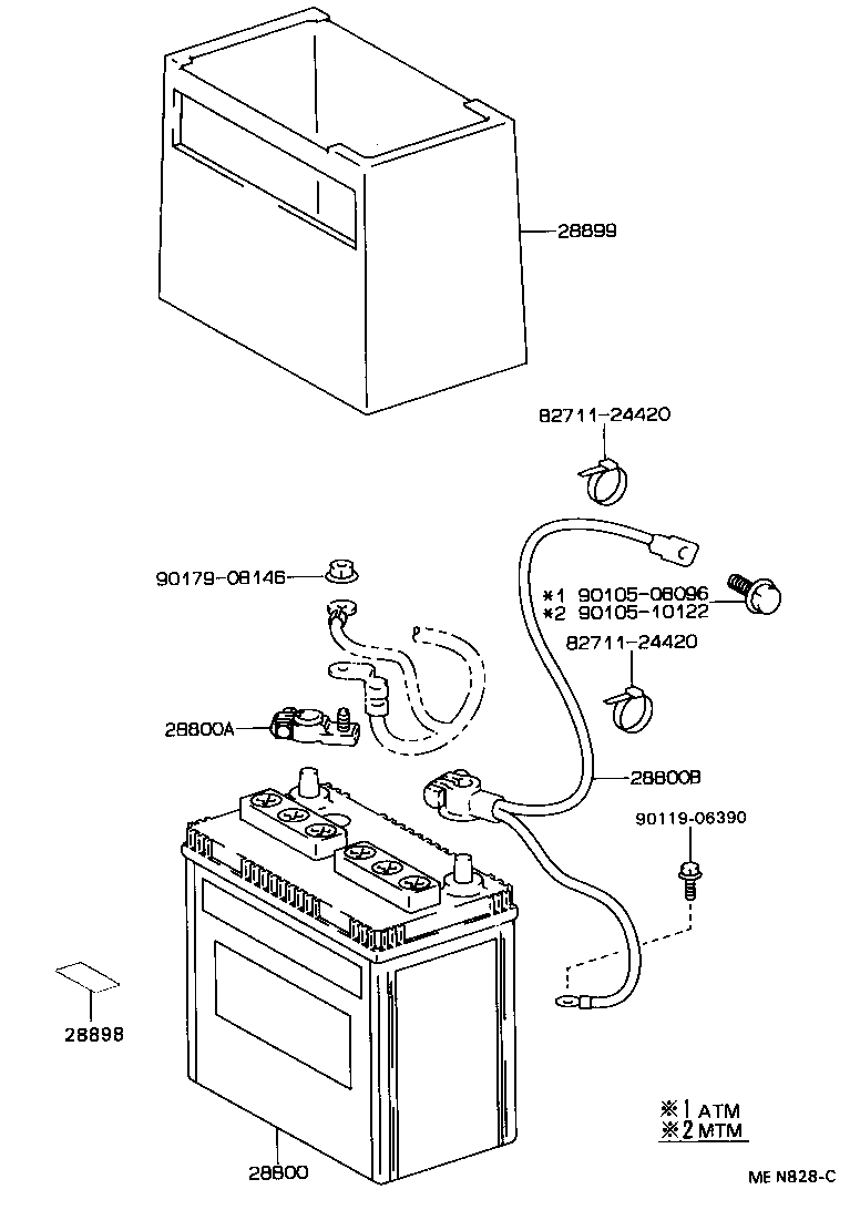  CELICA |  BATTERY BATTERY CABLE