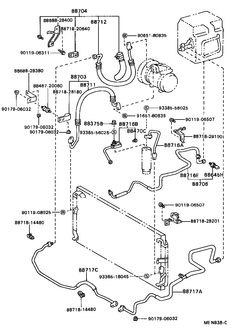  CELICA |  HEATING AIR CONDITIONING COOLER PIPING