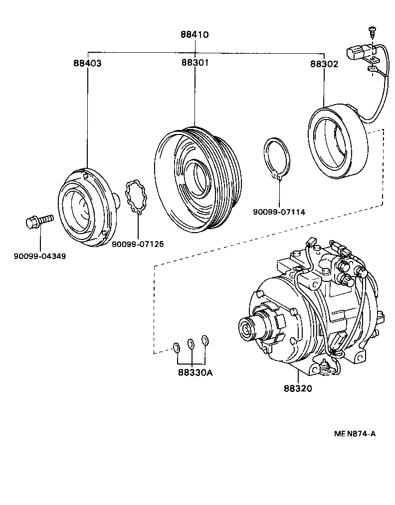  CELICA |  HEATING AIR CONDITIONING COMPRESSOR